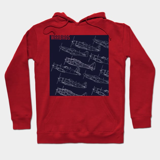 Warbirds: Skybound Legends Hoodie by Blue Gingko Designs LLC